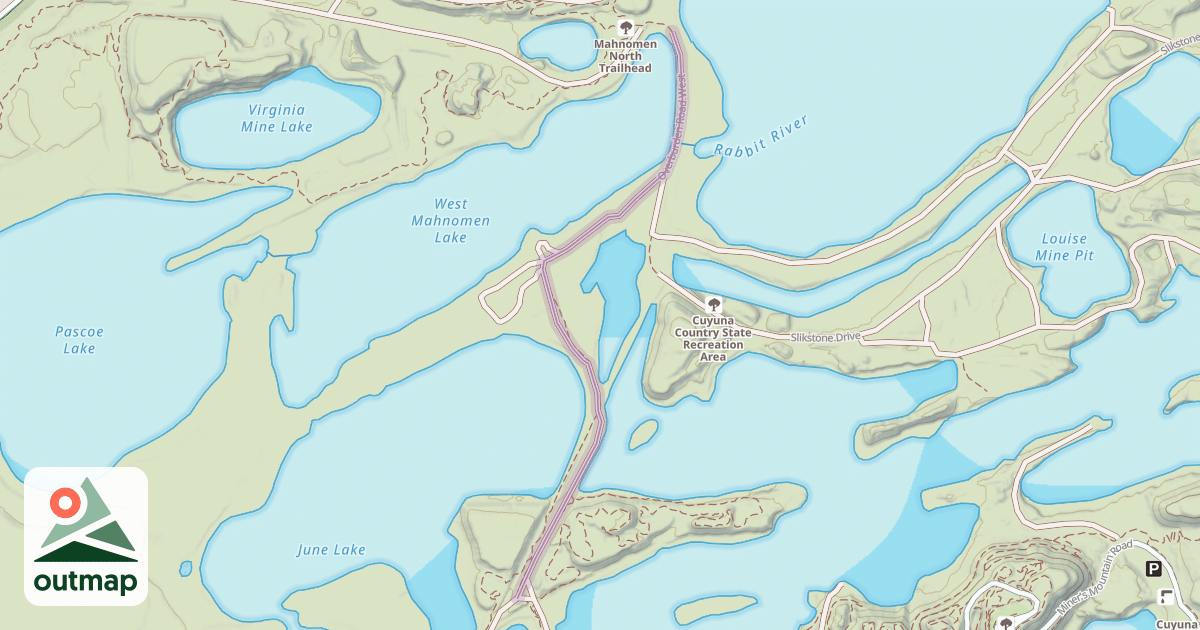 Map of Overburden Road West