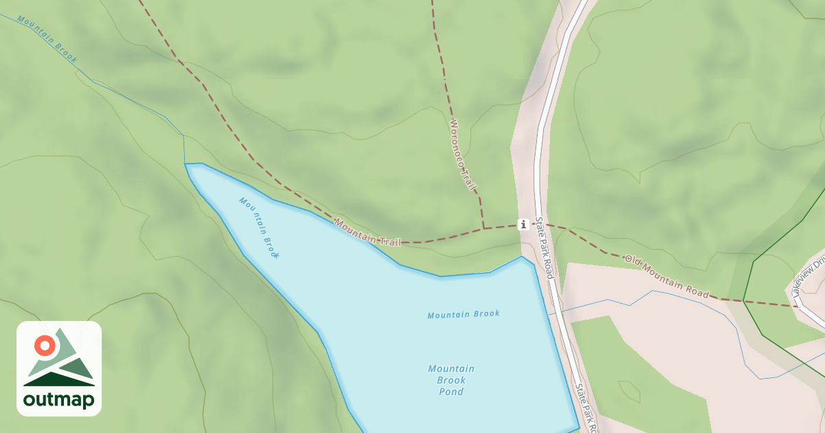 Map of Woronoco trail