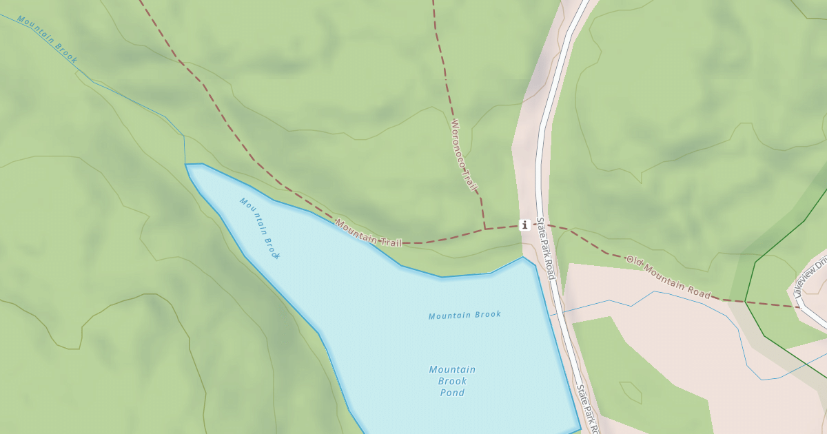 Map preview of Woronoco trail