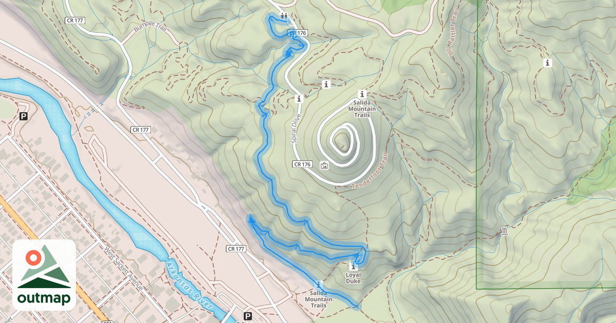 Map of Frontside Trail