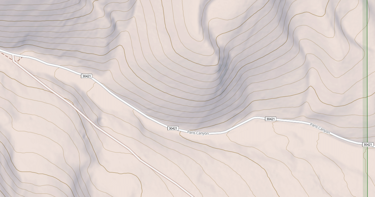 Map preview of PARIS CANYON