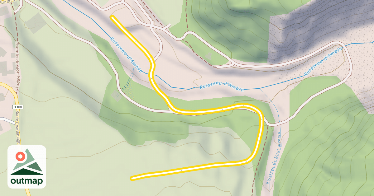 Map of Bramans - Le Verney