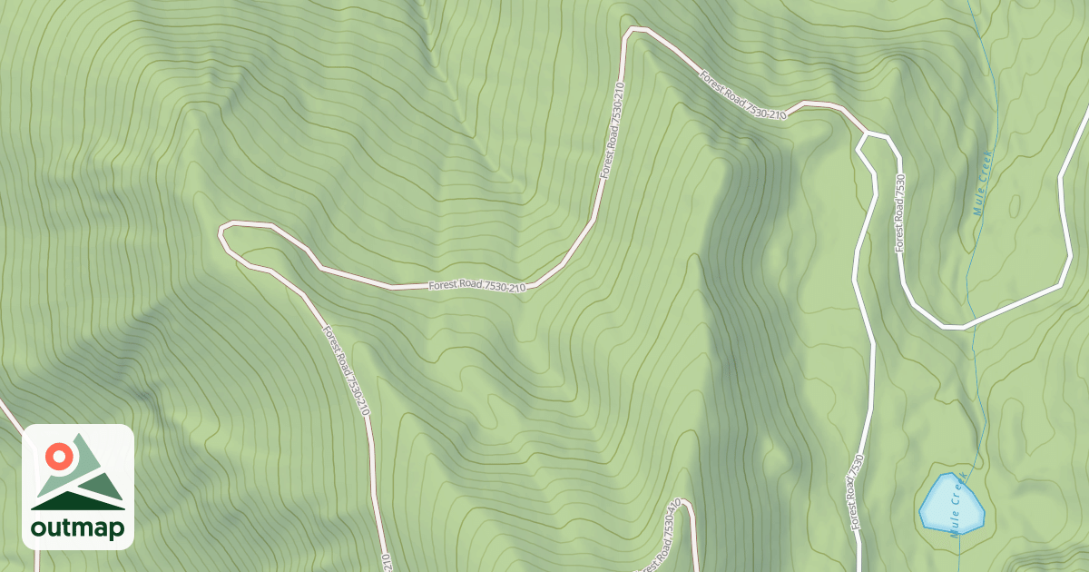 Map of MULE RIDGE