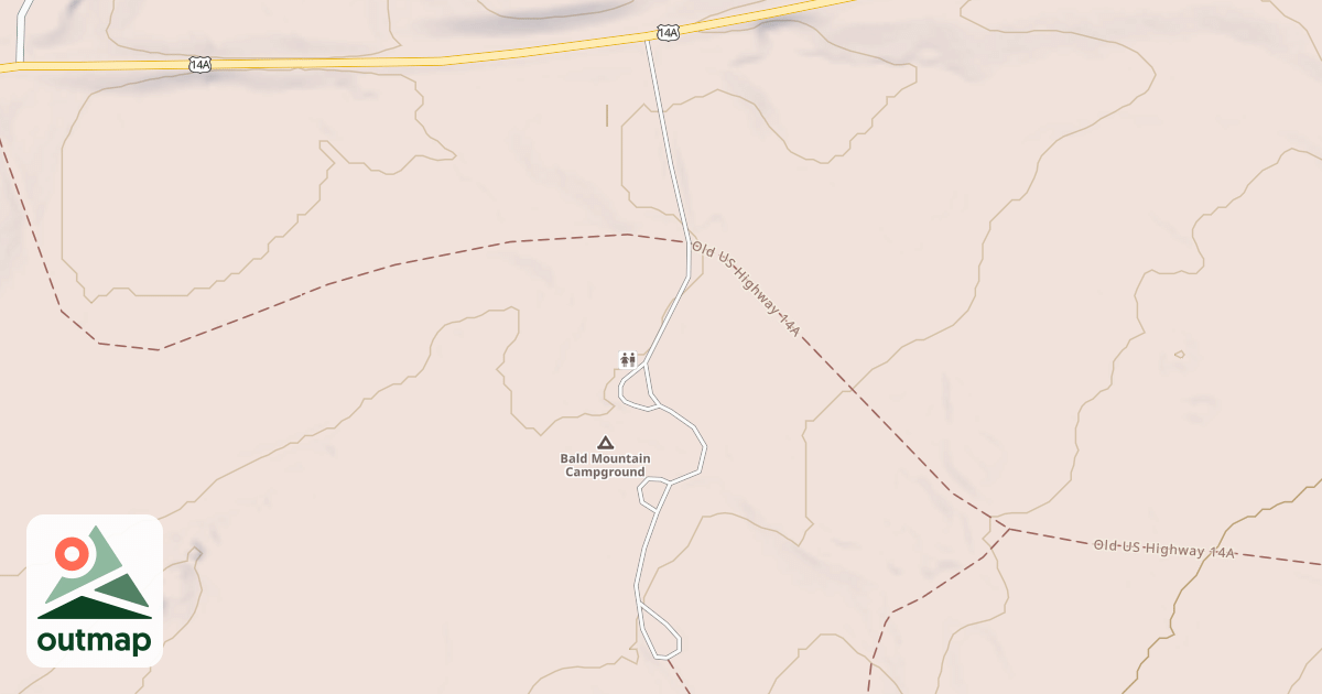 Map of BALD MOUNTAIN C.G.