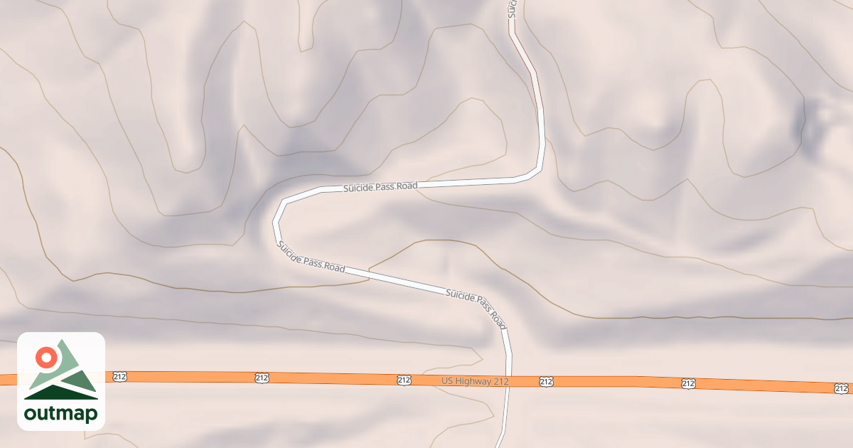 Map of SUICIDE PASS