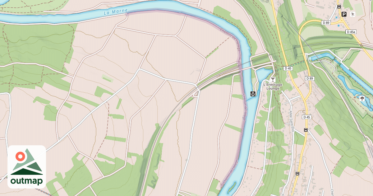Map of Chemin de Halage