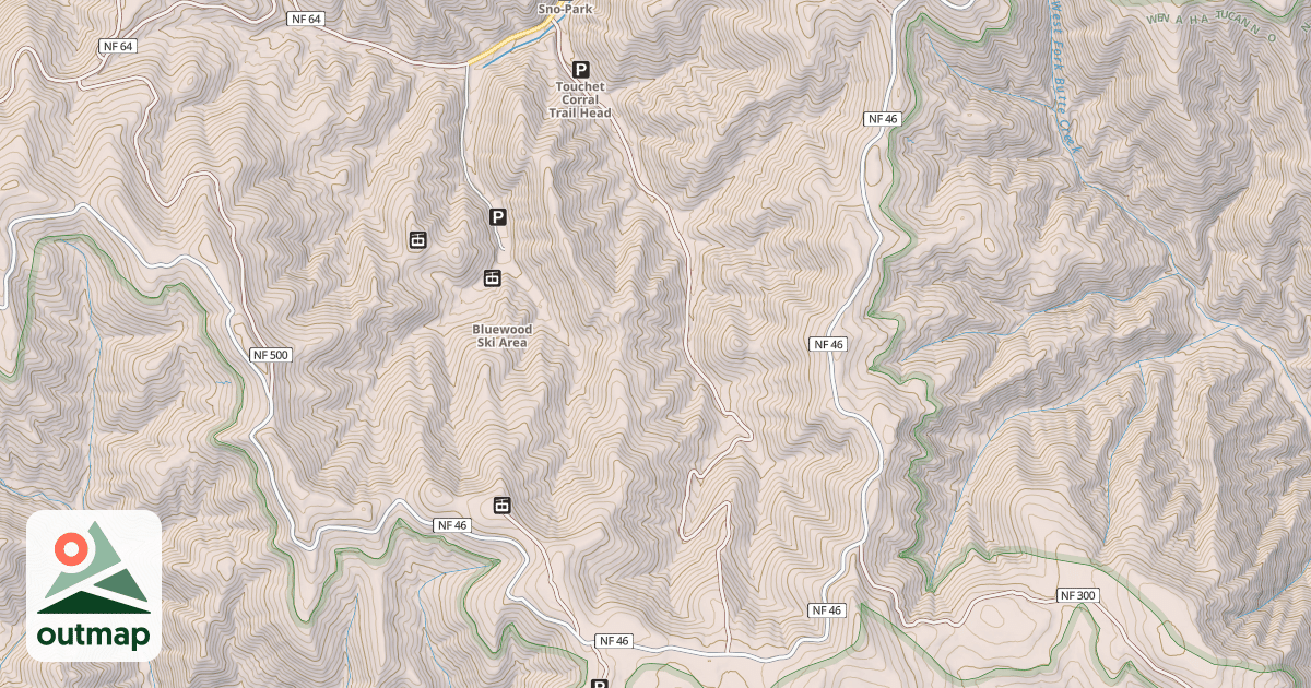 Map of USFS Motor Vehicle Use Map Trails 17532