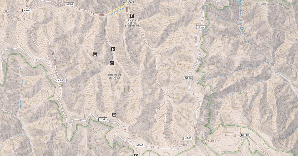 Map preview of USFS Motor Vehicle Use Map Trails 17532