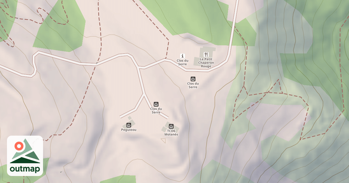 Map of Clos du Serre