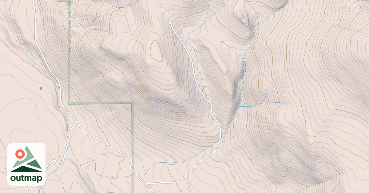 Map of BUCK CREEK