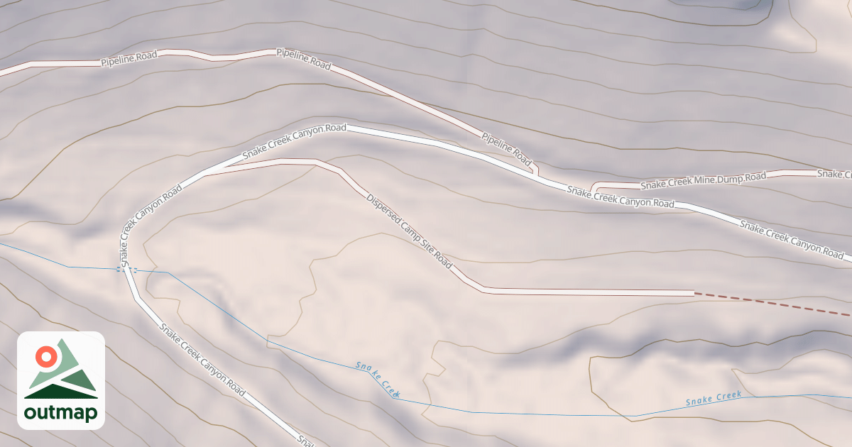 Map of DISPERSED CAMP SITE