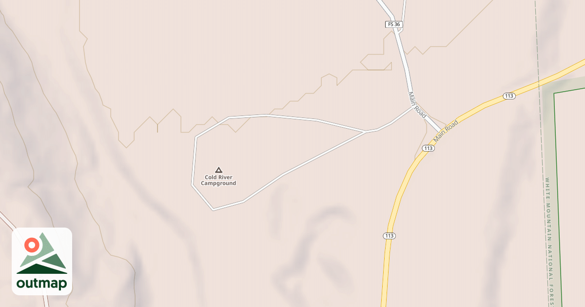 Map of COLD RIVER CAMPGROUND