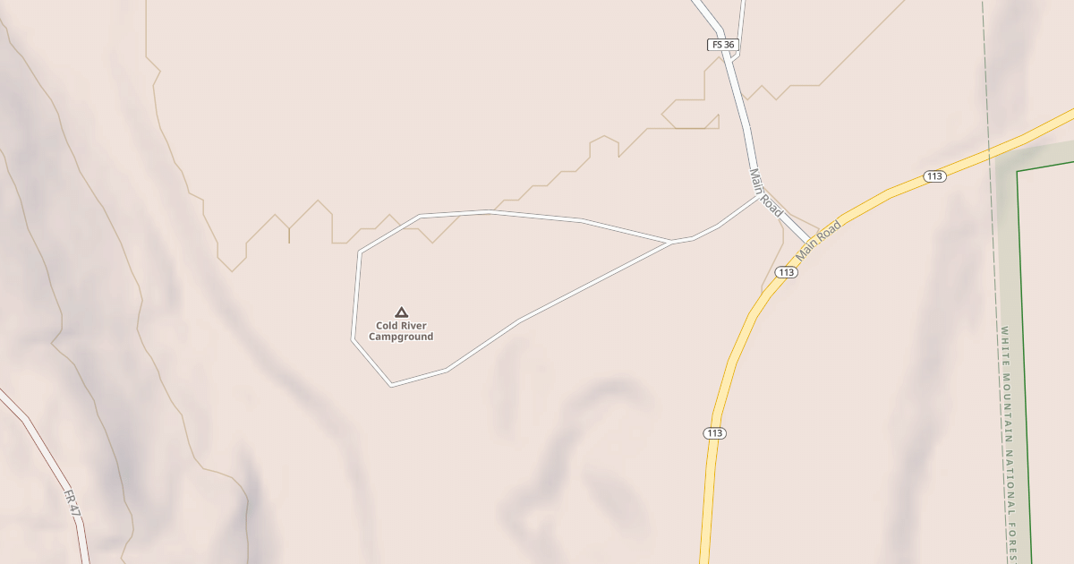 Map preview of COLD RIVER CAMPGROUND