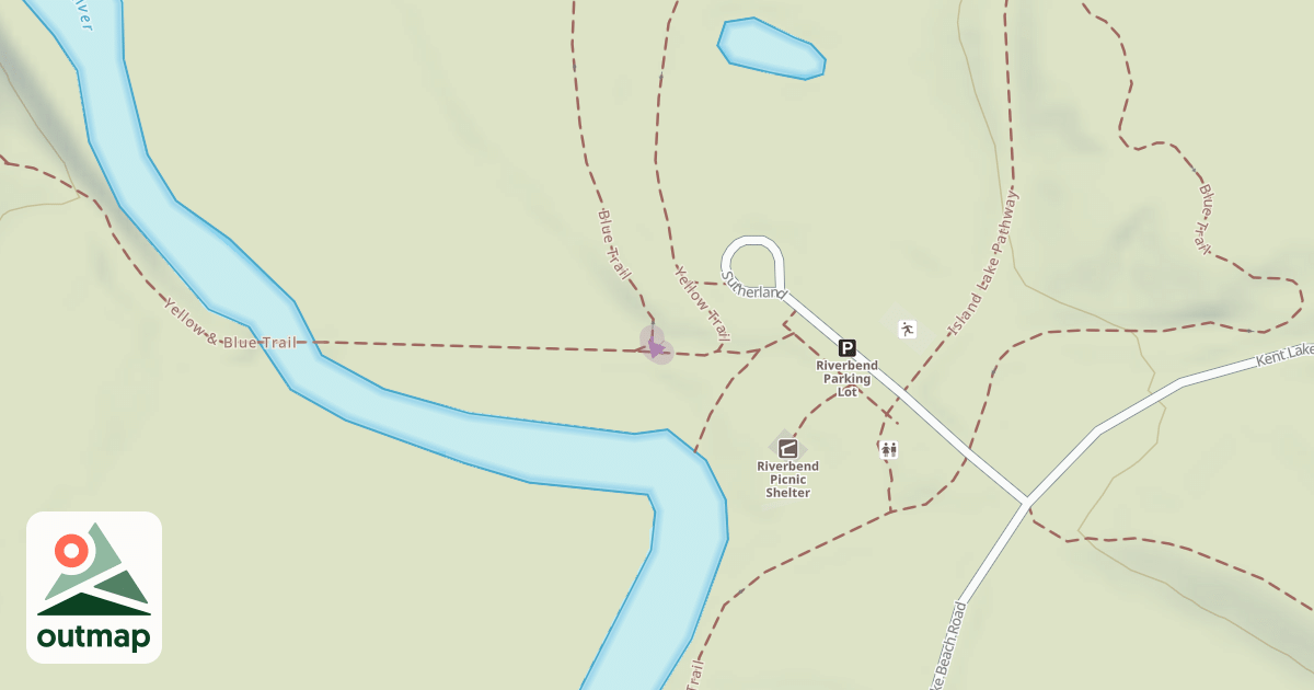 Map of Blue Trail