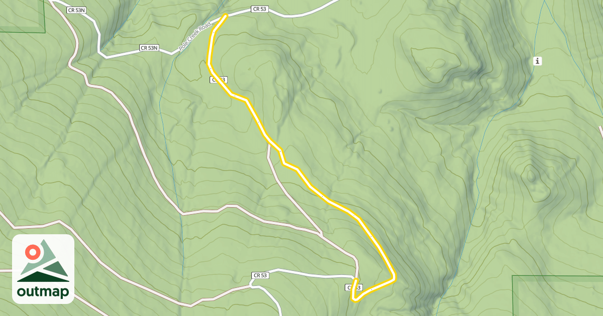 Map of Blue Ridge Road