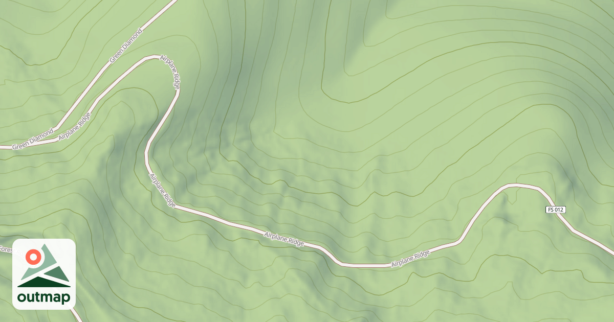 Map of AIRPLANE RIDGE