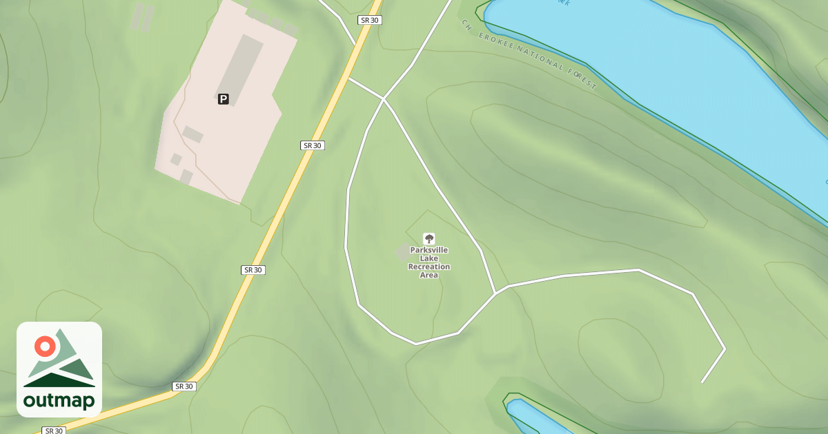 Map of PARKSVILLE RECREATION SITE