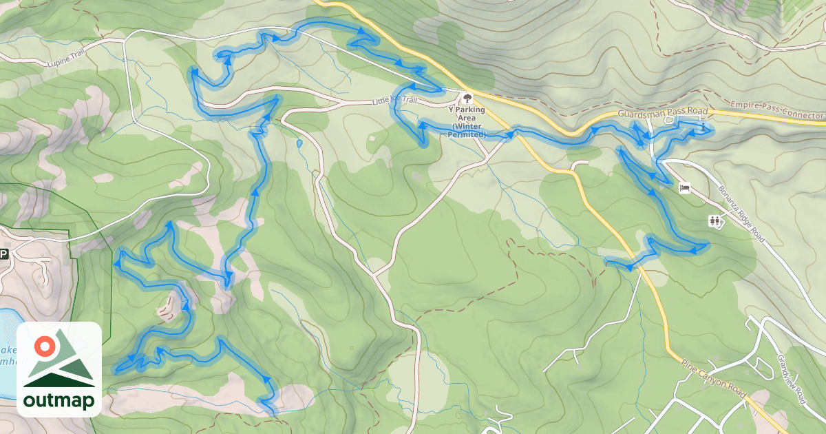 Map of Bonanza Loop Trail
