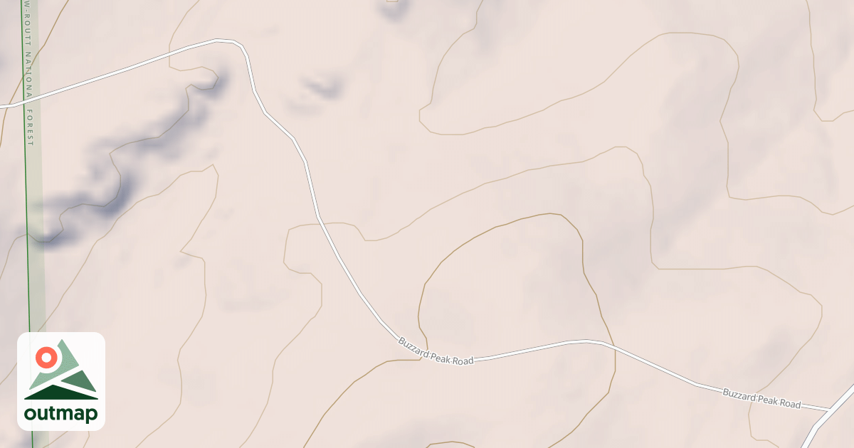 Map of BUZZARD PEAK ROAD