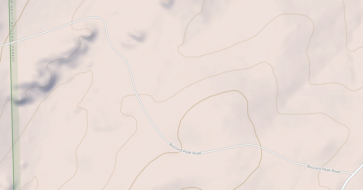 Map preview of BUZZARD PEAK ROAD