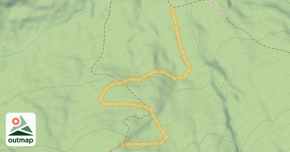 Map of Avalanche Pass Ski Trail