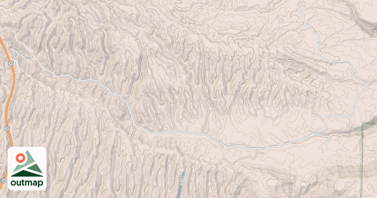 Map of ANDERSON MILL CANYON
