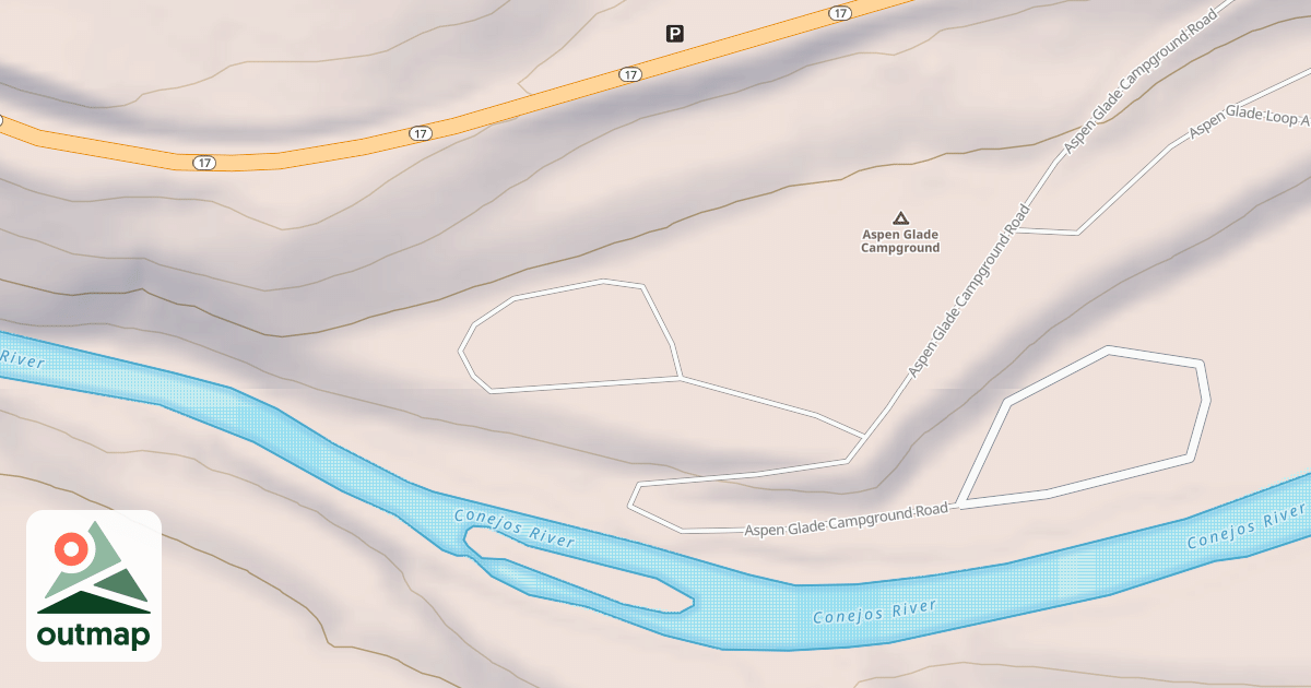 Map of ASPEN GLADE LOOP B