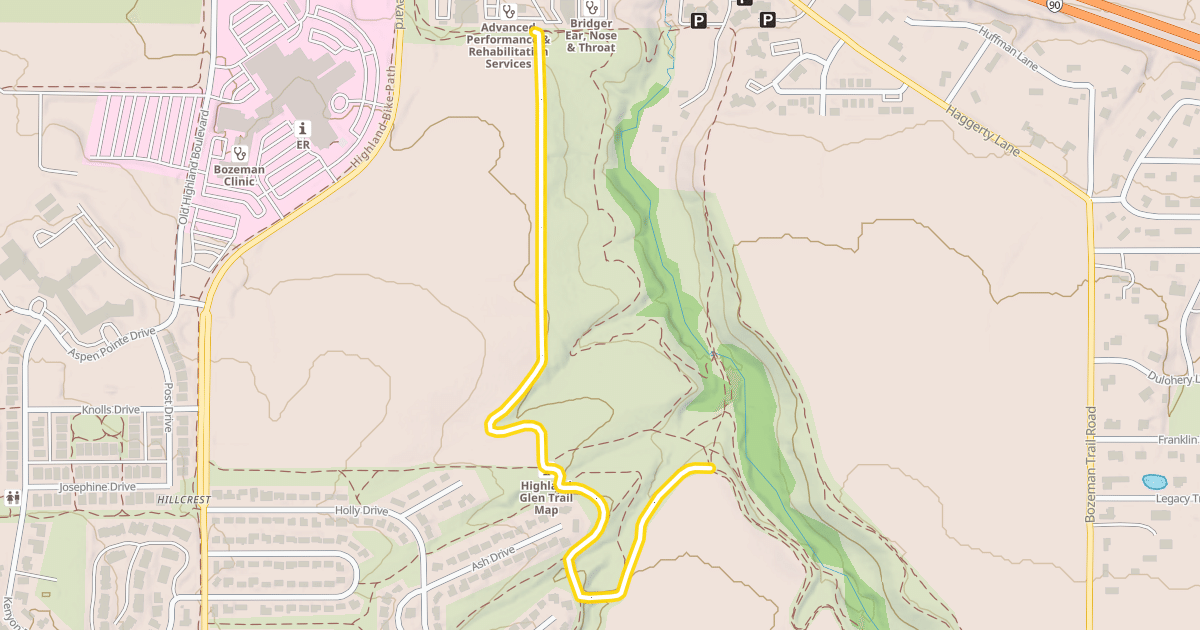 Map preview of Multi-Use Trails