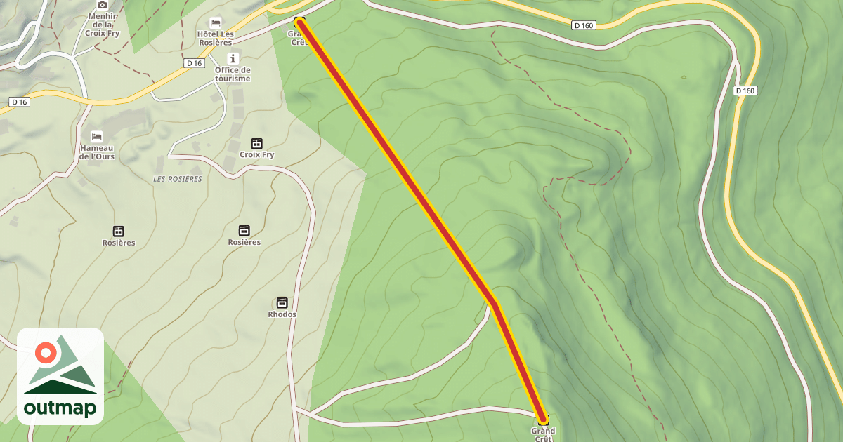 Map of Grand Crêt