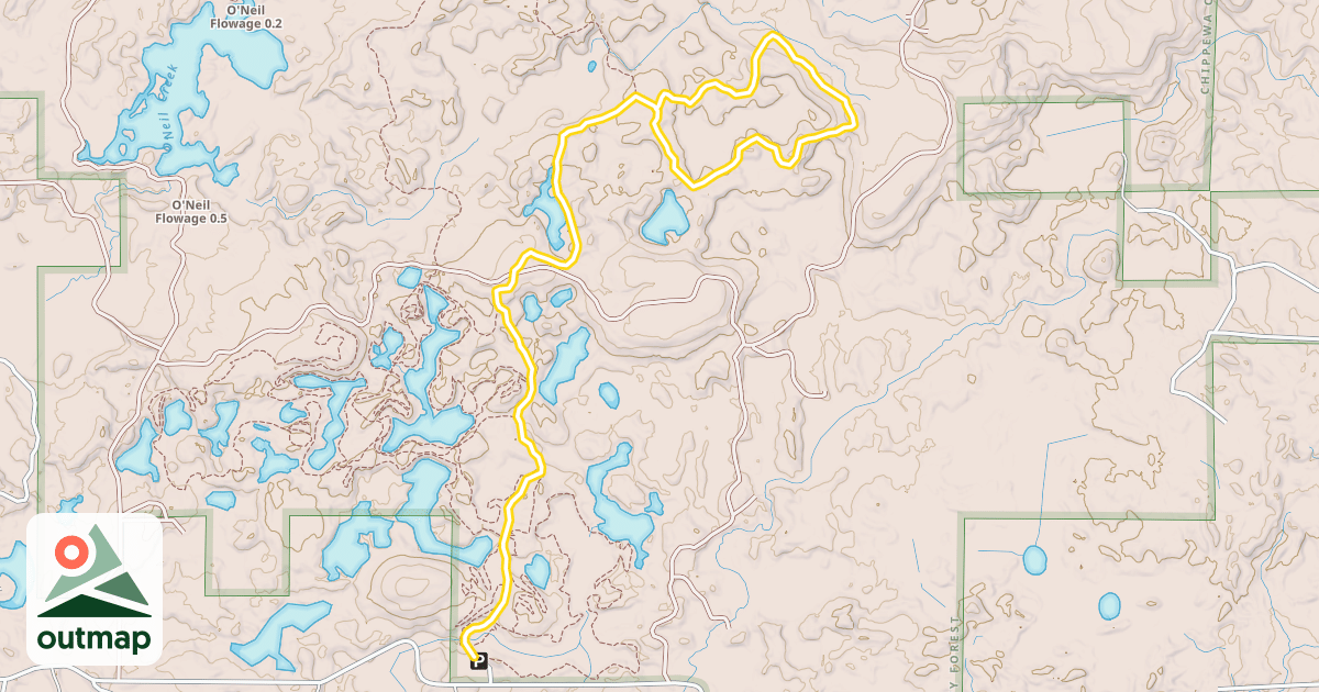 Map of Ski Trail