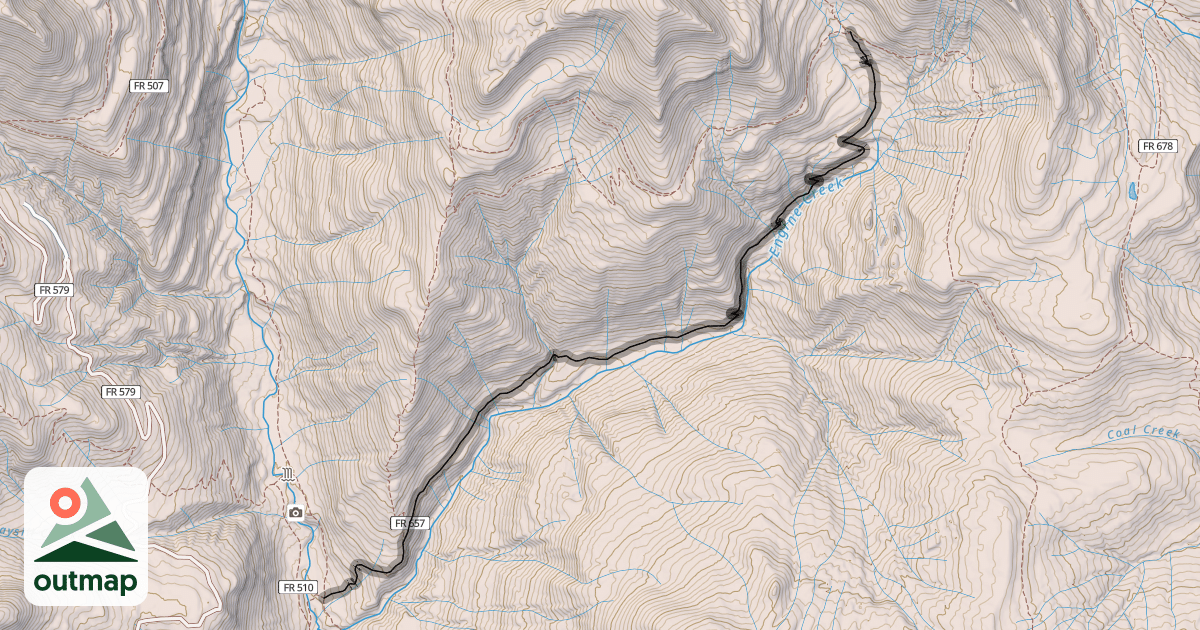 Map of Engine Creek Trail