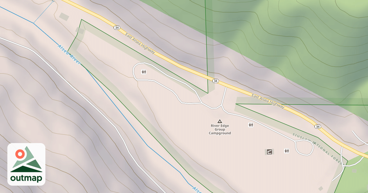 Map of RIVEREDGE CAMPGROUND