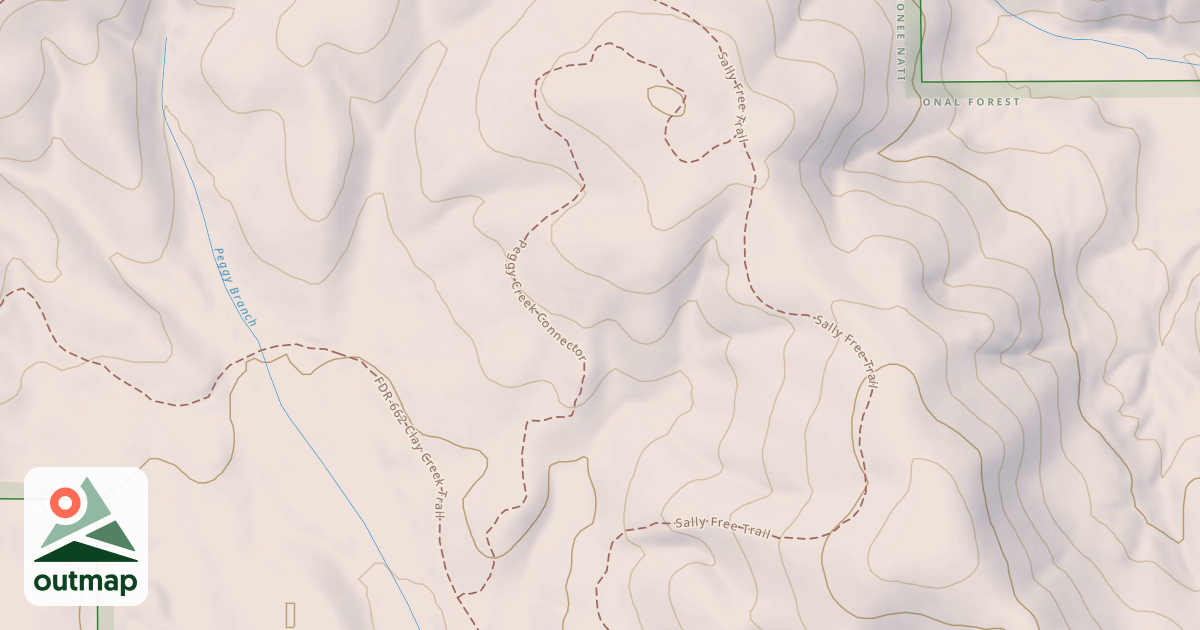 Map of Peggy Creek Connector