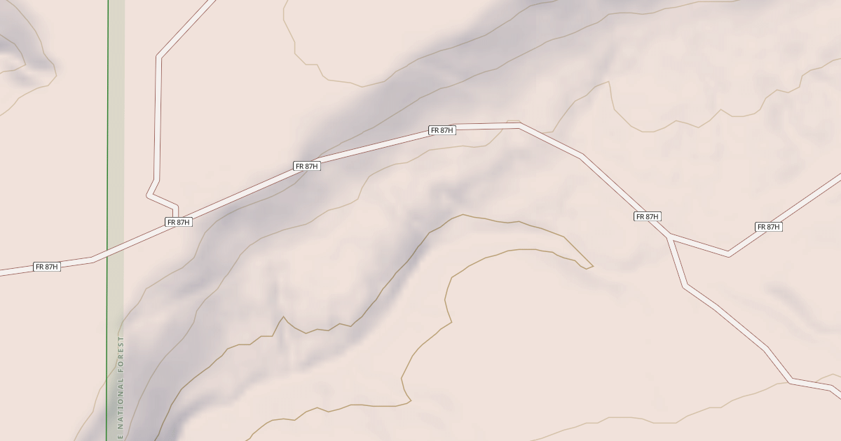 Map preview of USFS Motor Vehicle Use Map Roads {1C436C96-13C9-4AC4-8A65-41AE9BF3162B}