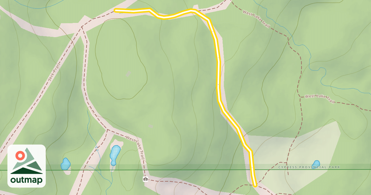 Map of West Lake Trail