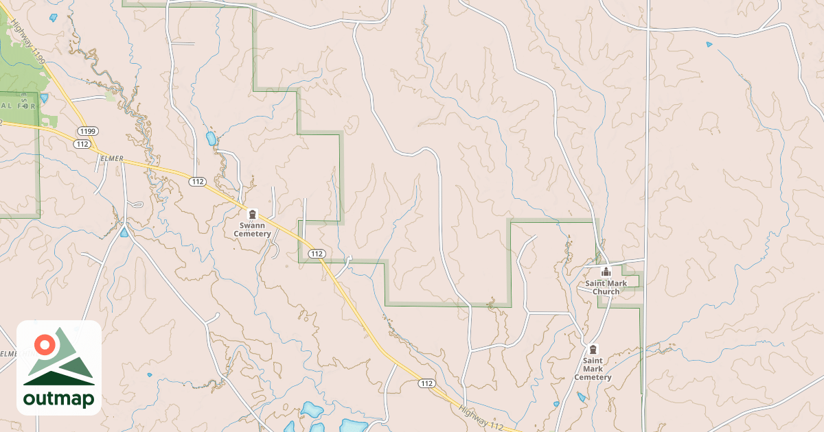Map of SQUIRES BRANCH