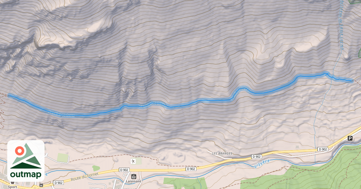 Map of Sentier Balcon