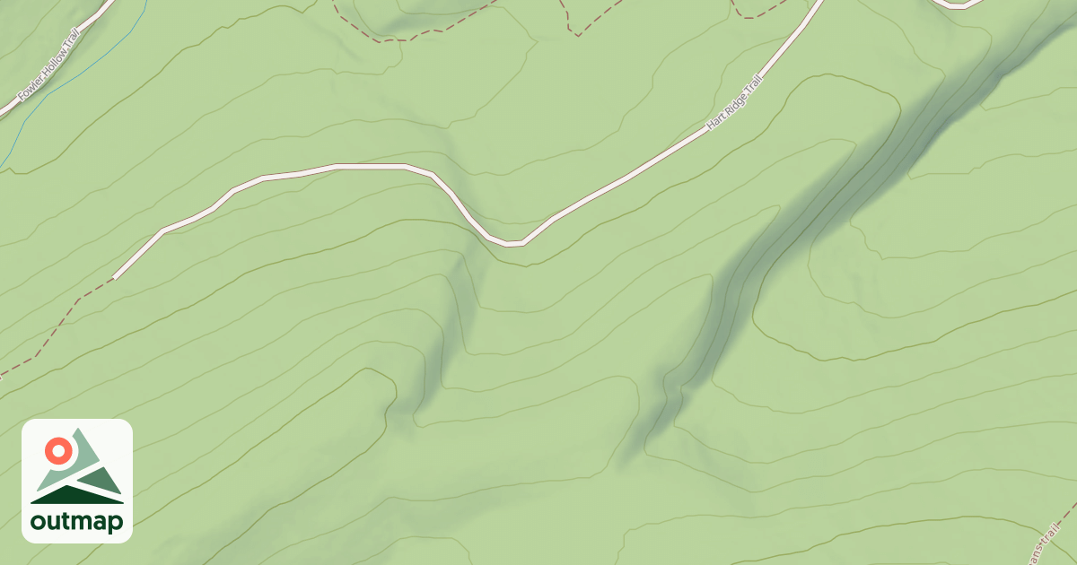 Map of Fowlers Hollow Trails
