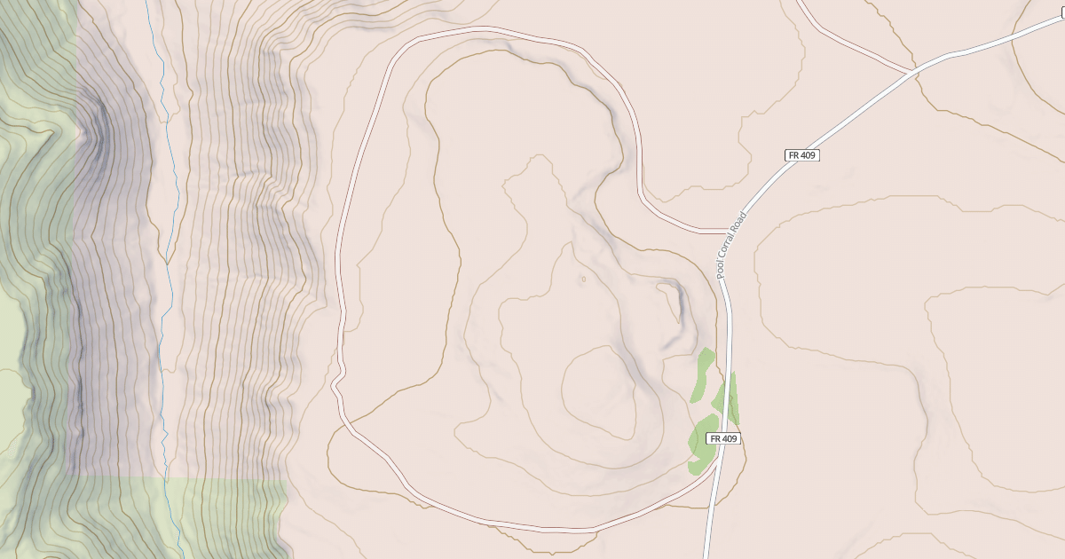 Map preview of USFS National Forest System Roads {13F71CF9-F03A-4DA2-A055-BE6F3B696D1B}