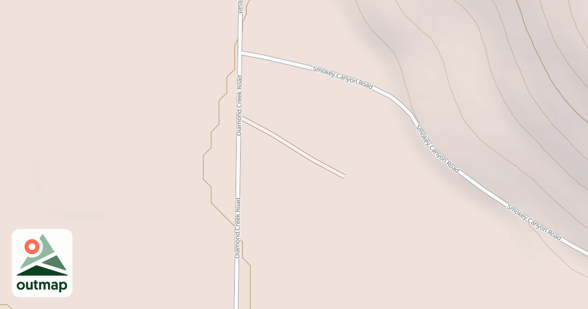Map of DIAMOND CRK. WARMING SHELTER