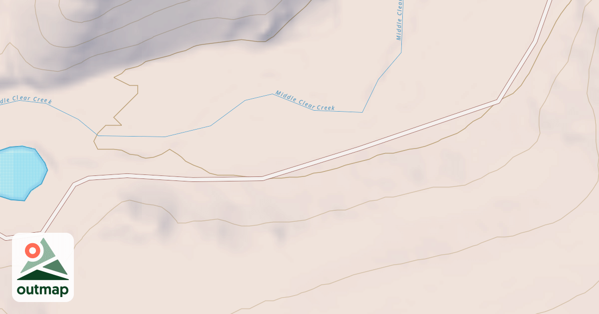 Map of MIDDLE FORK CLEAR CREEK CABINS