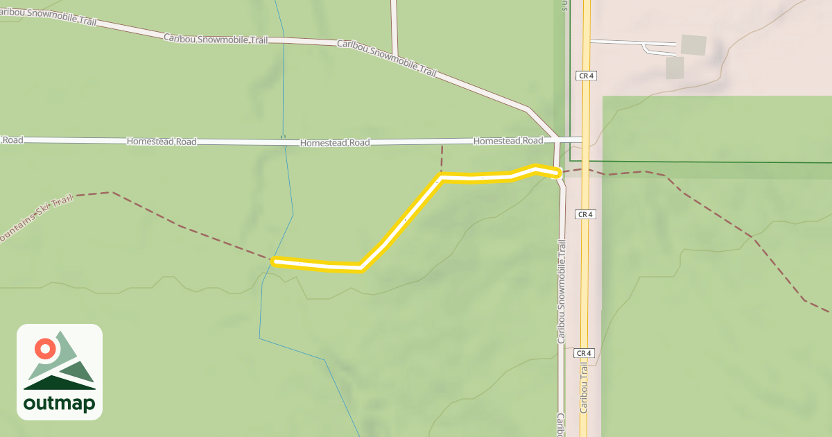Map of North Shore Mountains Ski Trail