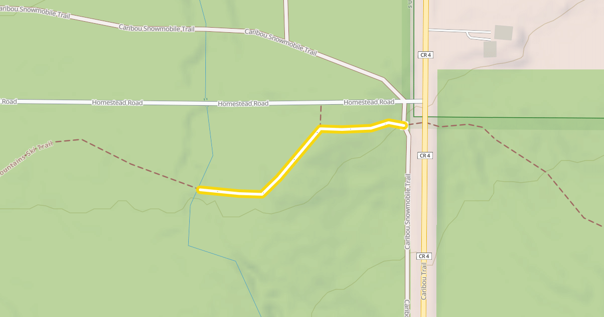 Map preview of North Shore Mountains Ski Trail