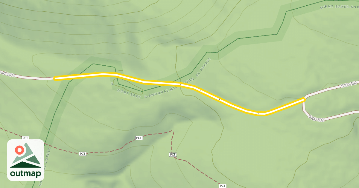 Map of Forest Road 5484