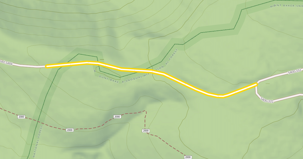 Map preview of Forest Road 5484