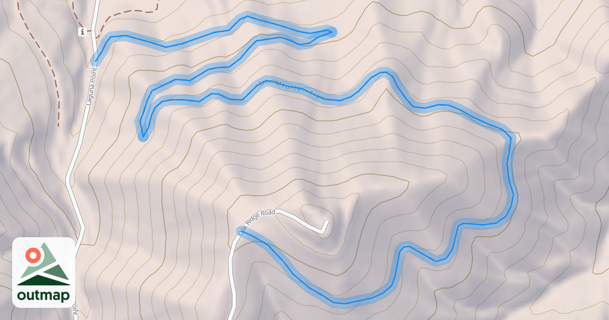 Map of Iron Mountain Trail