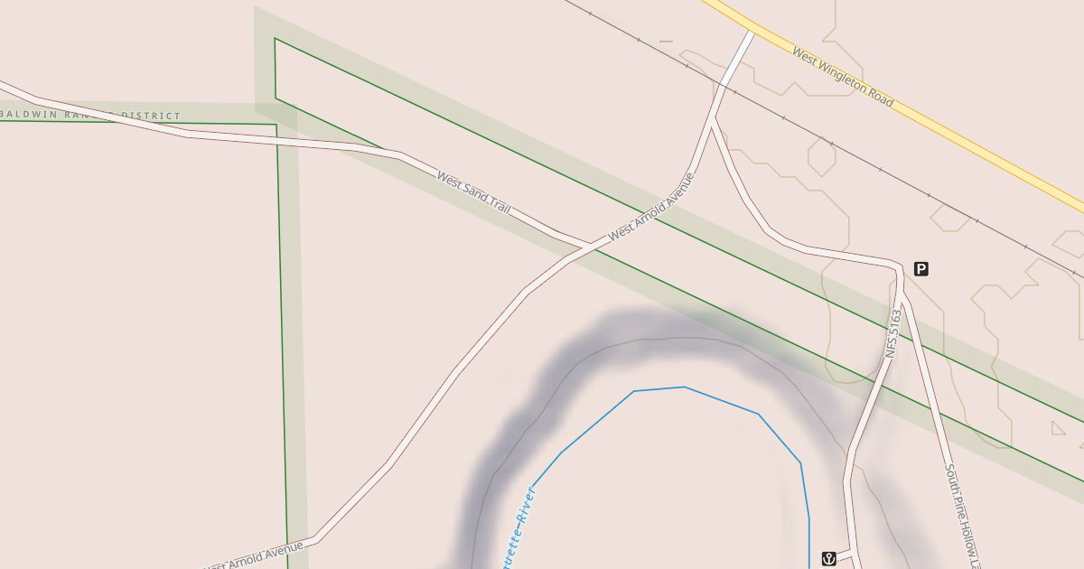 Map preview of RAINBOW RAPIDS ACCESS