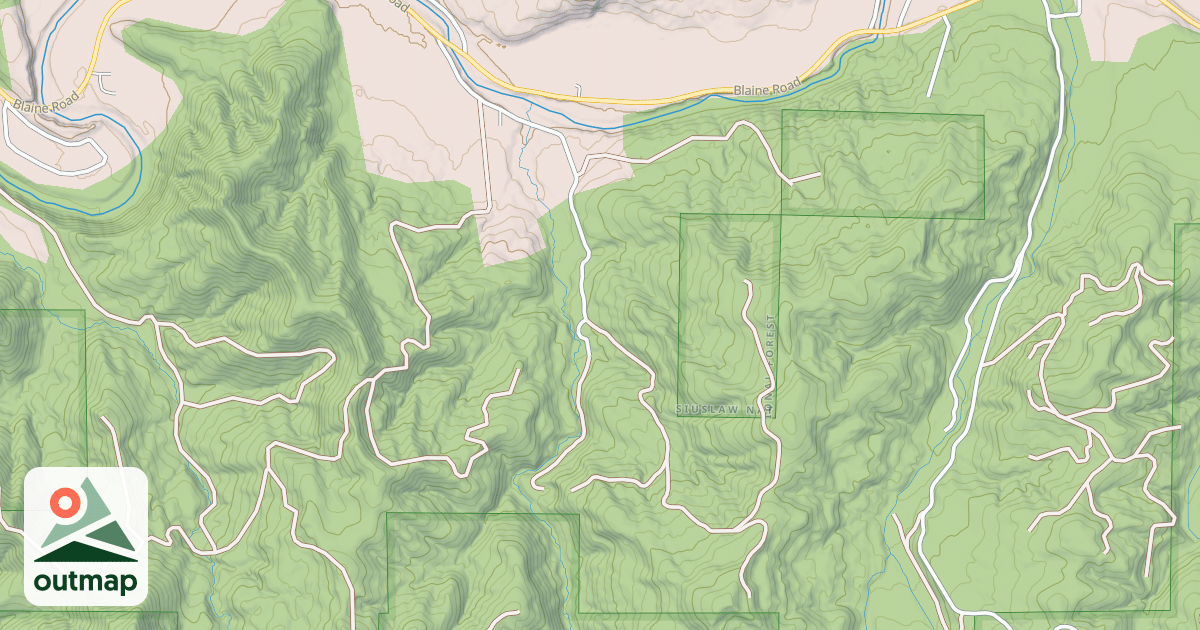 Map of TONY CREEK