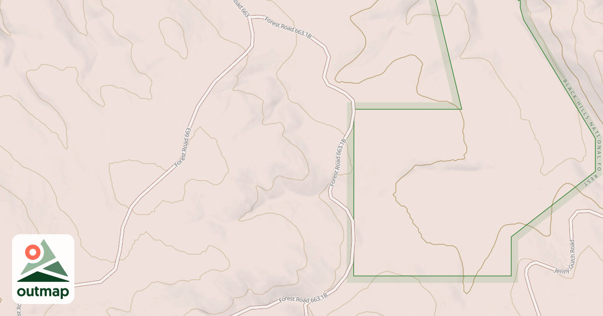 Map of EXPERIMENTAL #4 BR 1B