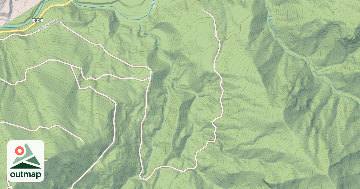 Map of SLIDE CREEK